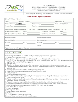 Site Plan Application - Highland City - highlandcity