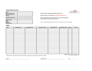 Simple standard form letter of indemnity - Expense Claim Form Part A - Champion Contractors - champion-contractors co