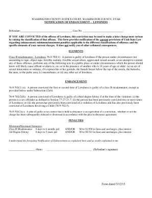 Nz quota form - Form dated 51215 - Washington County Utah