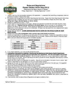 Employee form - Payson Golden Onion Days 2015