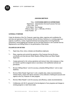 Security log sheet - CUSTOMER SERVICE SUPERVISOR - murray utah