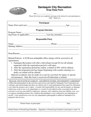 Mobile home purchase agreement pdf - DROP CLASS FORMdoc - santaquin