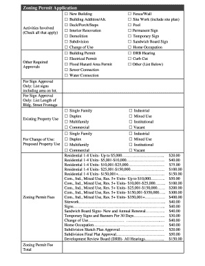 Zoning Permit Application Form
