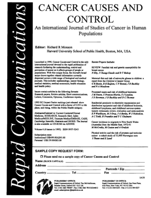 Job agreement letter - Cancer causes and control - International Journal of Epidemiology - ije oxfordjournals