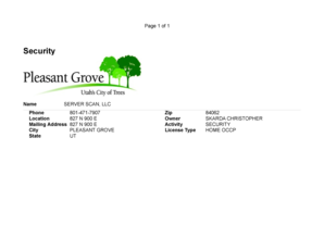 General job application - Security - plgroveorg