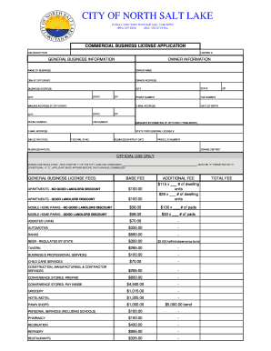 Commercial Business License Application
