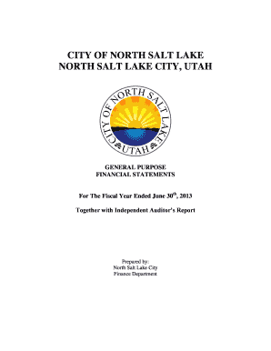 CITY OF NORTH SALT LAKE NORTH SALT LAKE CITY UTAH - nslcity