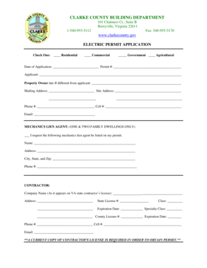 Application for trip - CLARKE COUNTY BUILDING DEPARTMENT 101 Chalmers Ct Suite - clarkecounty