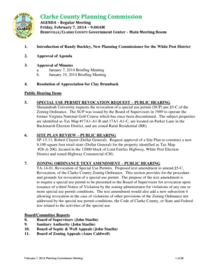 Drafting private placement memorandum - Introduction of Randy Buckley, New Planning Commissioner for the White Post District - clarkecounty