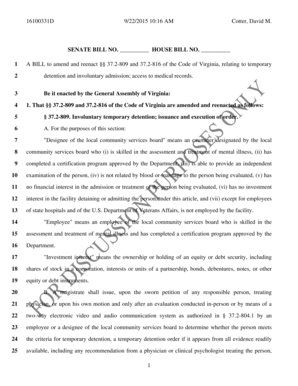 Sign off sheet - 1 A BILL to amend and reenact 37 - dls virginia