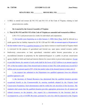 Work schedule creator - 06 - 7347540 12132005 1132 AM Joan Putney SENATE BILL - dls virginia