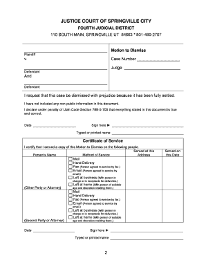 How to ask about application status sample - Checklist to Dismiss a Small Claims Case