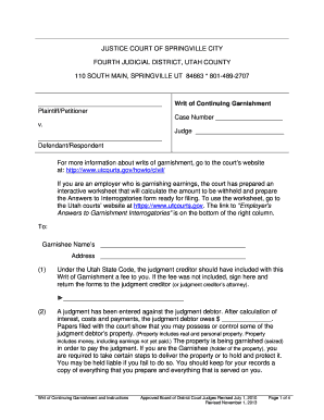 30 day eviction notice template - springville city justice court