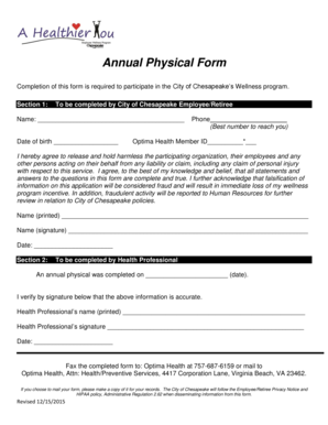 Hour tracking spreadsheet - Annual Physical Form - Chesapeake Virginia - cityofchesapeake