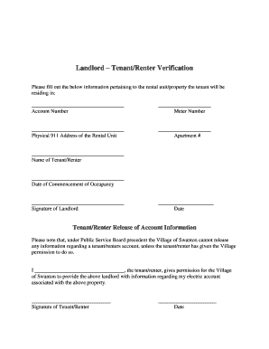 Medical office sign in sheet pdf - Landlord TenantRenter Verification - Swanton - swanton