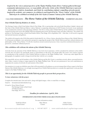 The Horse Nation of the Ohthi akwi - - redcloudschool
