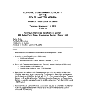 Lance contract sample letter - INDUSTRIAL DEVELOPMENT AUTHORITY - hamptongov