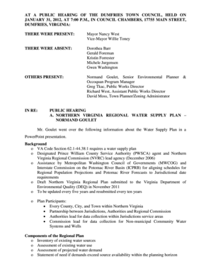 Employee attendance tracker printable - AT A PUBLIC HEARING OF THE DUMFRIES TOWN COUNCIL HELD ON - dumfriesva