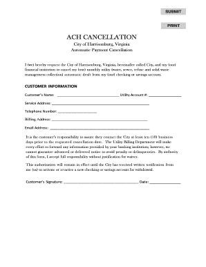 Memorial scholarship certificate template - ACH CANCELLATION - harrisonburgvagov