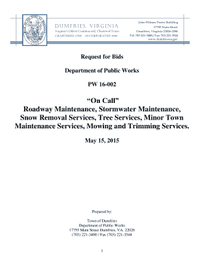 Direct debit form template - On Call Roadway Maintenance Stormwater Maintenance Snow - dumfriesva