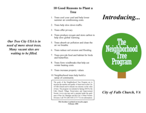 Jv term sheet - 10 Good Reasons to Plant a Tree Introducing - fallschurchva