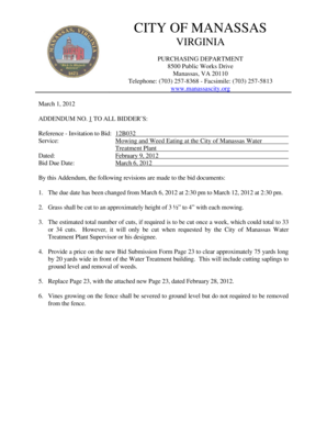 Checklist template - CITY OF MANASSAS - Official Site - manassascity