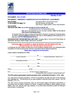 Format of rent agreement between company and individual - IFB NUMBER 051315GWH - fallschurchva