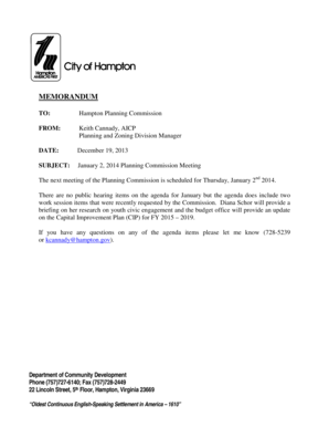 MEMORANDUM - hamptongov