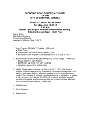 Sign off sheet - E DA Active Loan Status Report EDA LoanGrant Program Fund - hampton