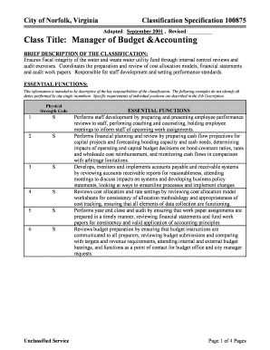 How to write a letter to irs sample - Manager of Budgets Accountingdoc - norfolk