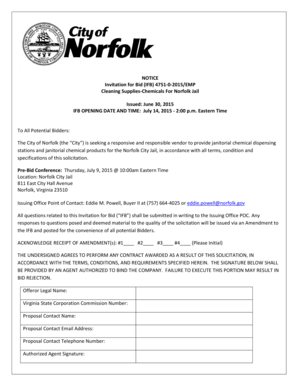 Agreement paper pdf - NOTICE Invitation for Bid IFB 4751-0-2015EMP Cleaning - norfolk