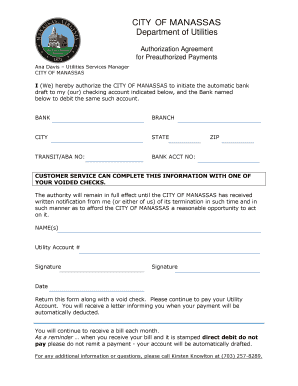 Gun background check form - CITY OF MANASSAS Department of Utilities