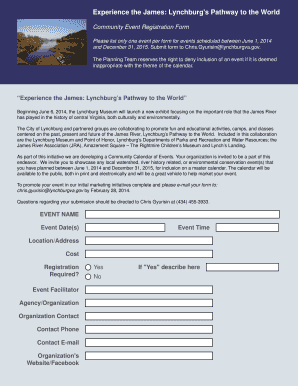 Medical brochures for patients - Experience the James Lynchburgs Pathway to the World