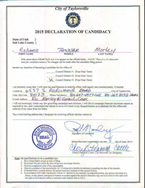 Pt3 form filled sample - Richard Tanner Morley - Taylorsville Ut - taylorsvilleut