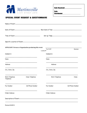 Ar reading level chart - MARTINSVILLE SPECIAL EVENT REQUEST rev 11-1-13docx - martinsville-va