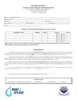 Pa shadowing hours log sheet - gordonsville pool