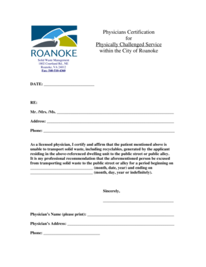 Form 433 d mailing address - Within the City of Roanoke Physically Challenged Service - roanokeva