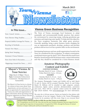 Private school acceptance letter sample - In This Issue Vienna Green Business Recognition - viennava