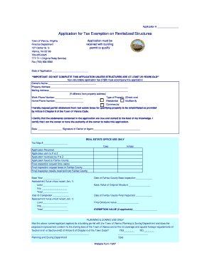 Phnut - Application for Tax Exemption on Revitalized Structures