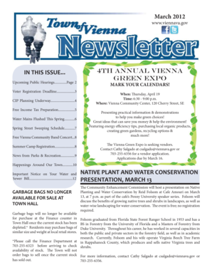 Confidential memo - IN THIS ISSUE 4TH ANNUAL VIENNA GREEN EXPO - viennava