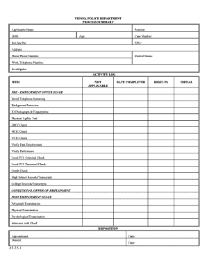 Agreement form sample - Process Summary 25-1doc