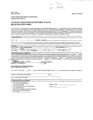 National Register of Historic Places Registration Form