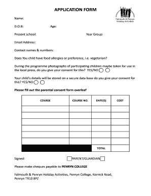 Cot observation notes - A4 application 2014 - faphacouk