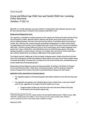 Oral Health Non-Participation Form