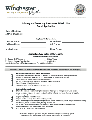 Primary and Secondary Assessment District Use