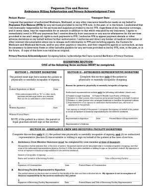Poquoson Fire and Rescue Ambulance Billing Authorization