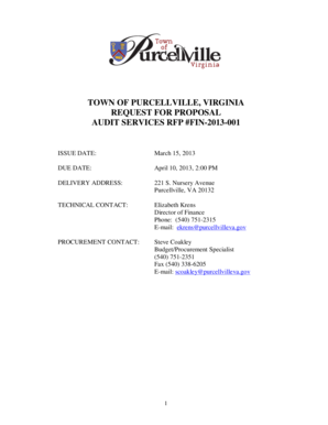 Sign in sheet template word editable - REQUEST FOR PROPOSALS -AUDITING SERVICES - purcellvilleva