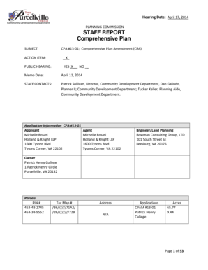 Community Development Department PLANNING COMMISSION STAFF - purcellvilleva