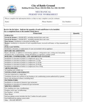 Peak flow meter chart - City of Battle Ground - cityofbg