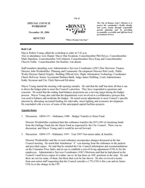 Bank reconciliation template - SPECIAL COUNCIL The City of Bonney Lakes Mission is to - ci bonney-lake wa